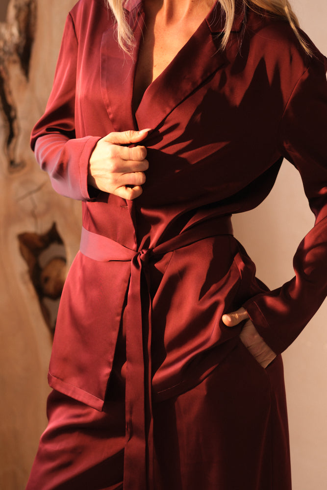 The Atelier Muse Satin Suit Set