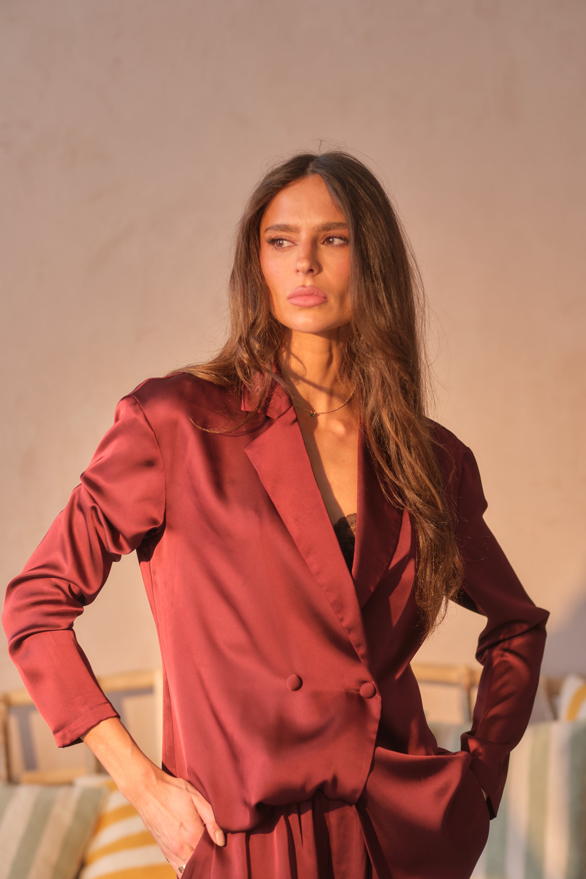 The Atelier Muse Satin Suit Set (Pre-Order)