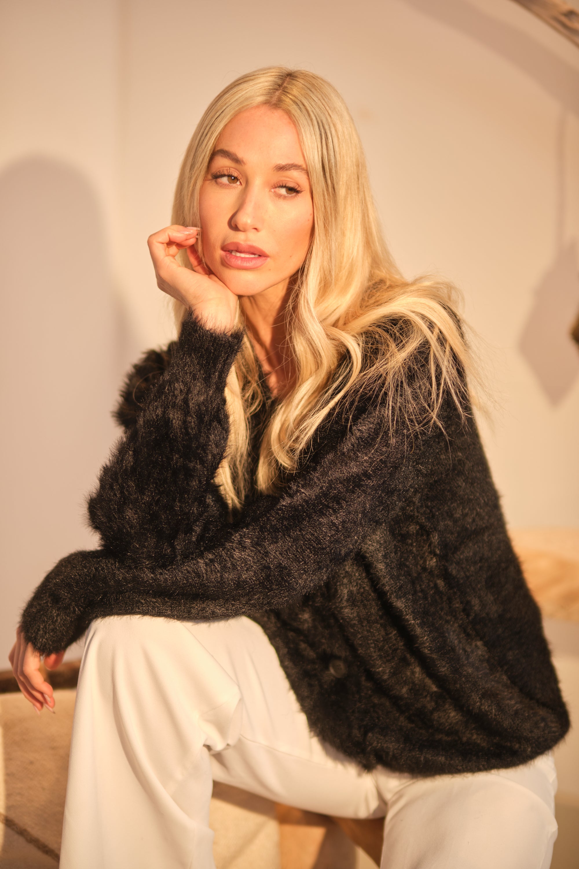 The Signature Cardigan in Black