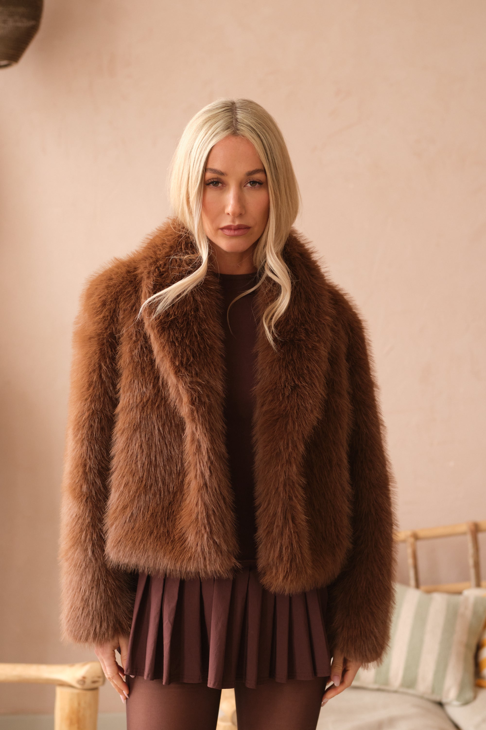 The Maison Faux Fur Coat