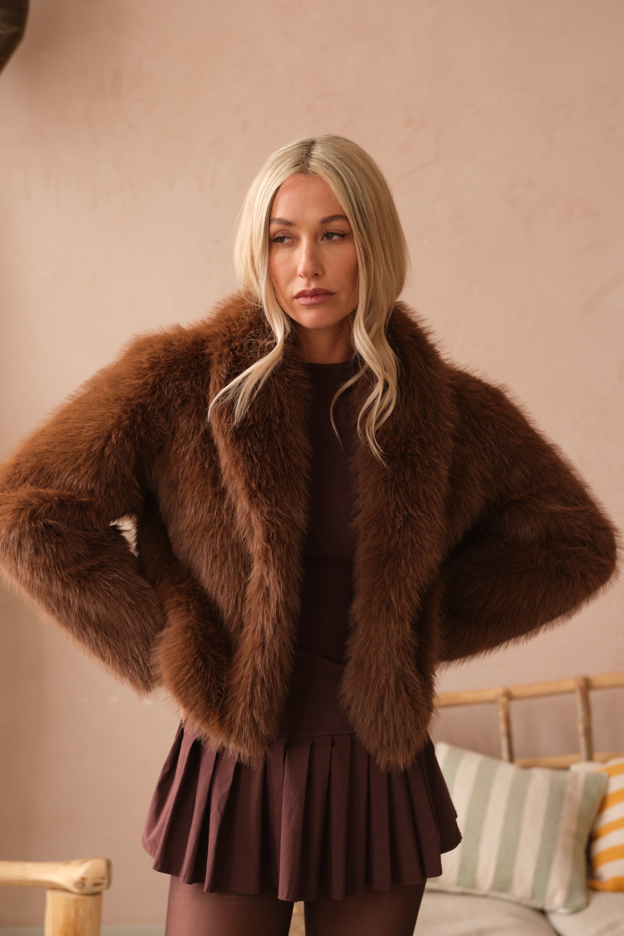 The Maison Faux Fur Coat