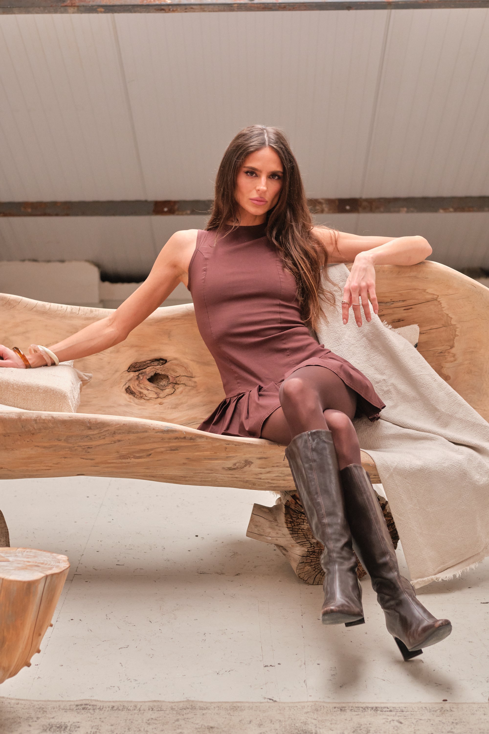 The Riviera Pleated Mini Dress